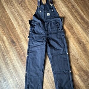 Navy Blue Charhartt Duck Bibs